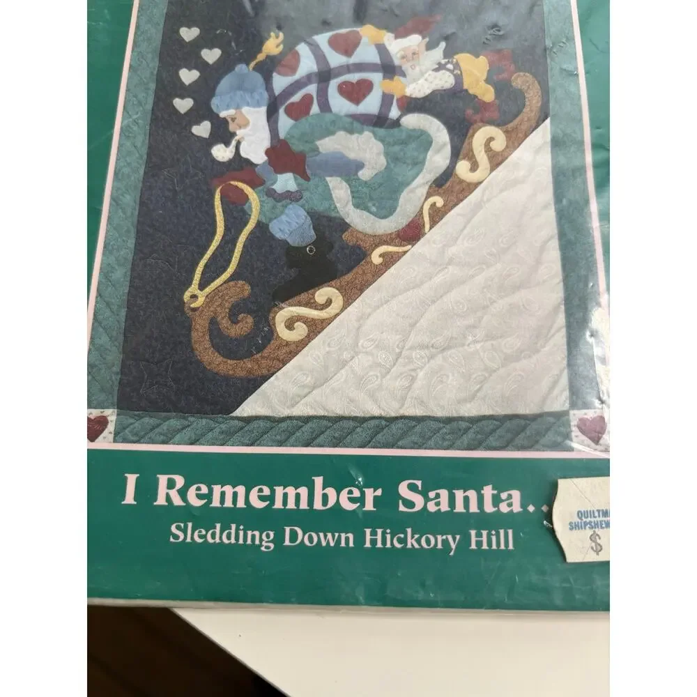 Vtg Quilt pattern I Remember Santa Christmas Hickory Hollow